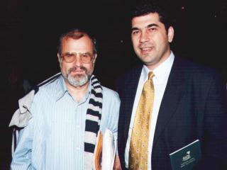Με τον ζωγράφο Αγγελο . 1998