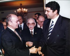 Με τον Κύριο Κωνσταντίνο Στεφανόπουλο και Φαίδωνα Μπουμπουλίδη. 2002