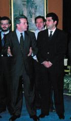 Με τον κ. Δημήτρη Αβραμόπουλο, 2001